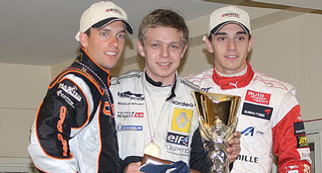 Vinder af 75 kg klassen blev Kevin Magnussen foran Jules Bianchi og Jean-Phillippe Guignet. Bedste tid: Stoffel Vandoorn: 33,566.